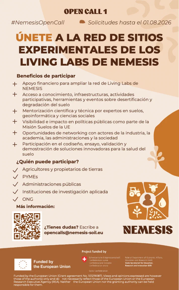 NEMESIS Open Call 1 One Pager ES